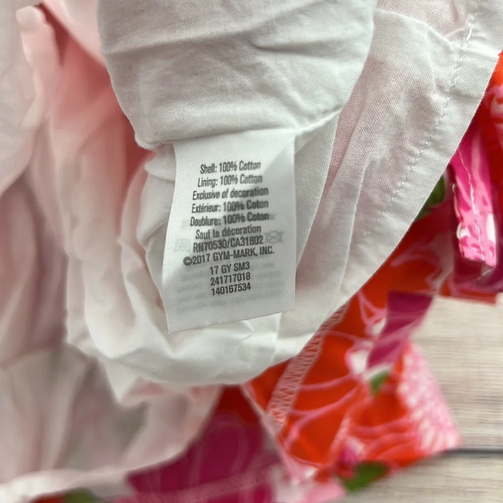 Gymboree Floral Wrap Dress with Undershorts Girls Size 12 to 18 Months - Picture 5 of 6